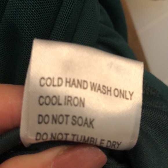 NWT Hello Molly One Shoulder Party It Up Dress in Forest Green in Size Medium - Picture 7 of 8